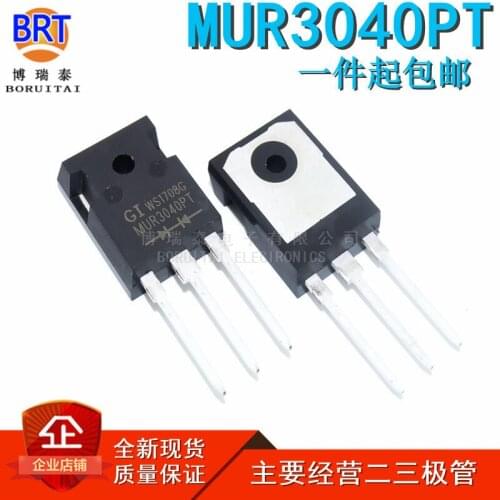10Pcs MUR3040PT MUR3040WT MUR3040 SOT-93/TO-247 30A 400V FRED Fast Recovery Diode