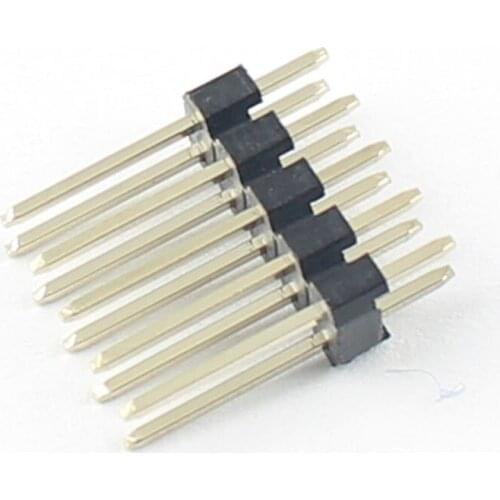 10pcs Gold Plated 2mm 2.0mm Pitch 2x5 10 Pin Double Male Pin Header Strip L= 12mm