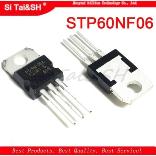 10pcs STP60NF06 P60NF06 60N06 60NF06 TO-220 integrated circuit
