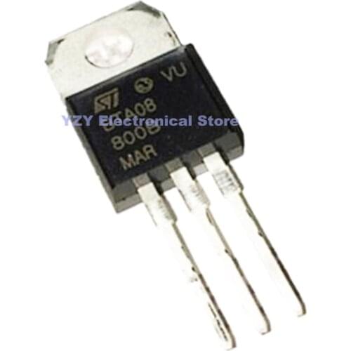20PCS/LOT BTA08-800B BTA08-800 TO-220 8A 800V Transistor New Original In stock IC
