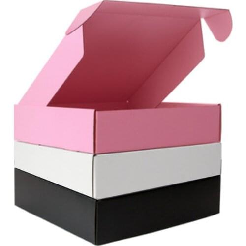5pcs/Sets 3layer Kraft Box Wholesale Color Package Carton Small Gift Box Eyelashes Box Package Customized Size Printed Logo