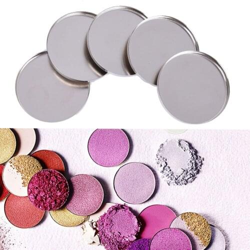 5Pcs/lot 36.5mm Empty Round Tin Pans for Eye shadow Palette Responsive to Magnetic Makeup palette