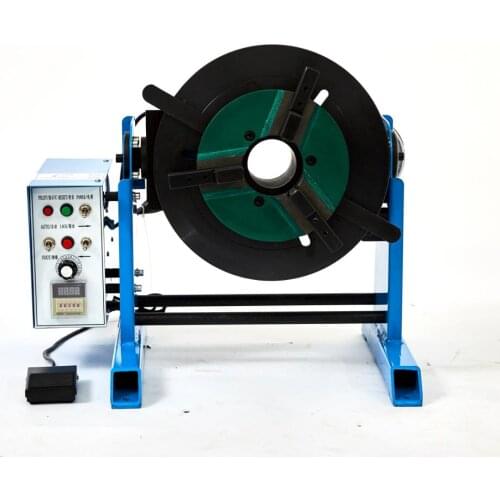 50KG HD-50 Welding Positioner Welding Turntable With WP200 Lathe Chuck 65mm center hole