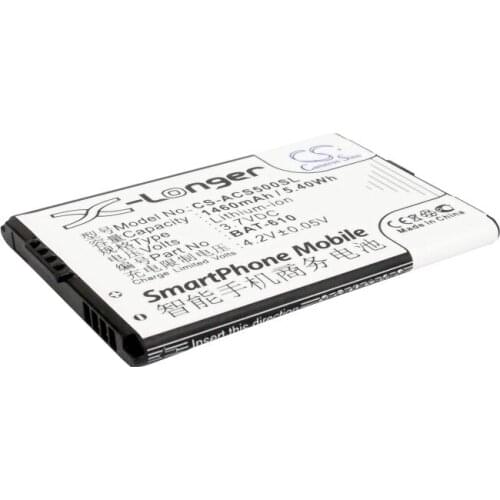 Cameron sino battery for Acer Cloud Mobile, CloudMobile S500, S500，BAT-610, BAT-610 (1/CP5/44/62), BT.0010S.006