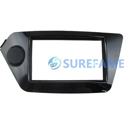 Car Radio Install Surround Panel for KIA Rio K2 2011+ Stereo Fascia Plate Dash Mount Trim Kit Stereo Facia Bezel Adapter