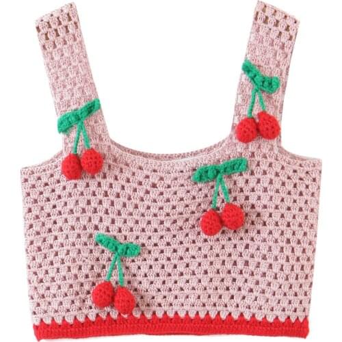 Hollow Out Slim Sexy Crop Top Female Summer Contrast Color Elegant Tank Tops Lady Vintage Chic Fashion Camis Women