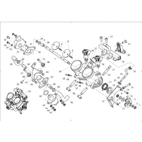 Throttle body fuel injector inlet pressure sensor brass intake Of Benelli BJ500 Leoncino 500