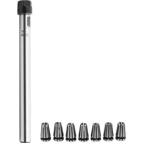 C10 Er8a 100L Collet Chuck Holder + 7Pcs Precision Er8 Spring Collet Set