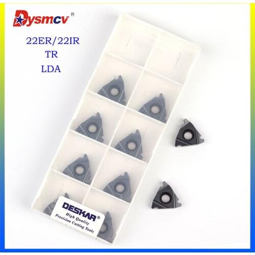 DESKAR 22ER 22IR 4TR 5TR 6TR LDA High quality thread turning tool carbide insert CNC lathe tool cutting thread insert