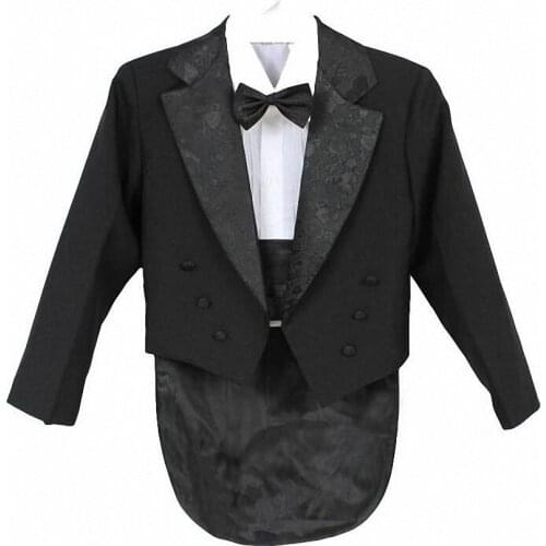 Elegant Kid Boy Wedding Suit/Boys' Tuxedo/Boy Blazers/Gentlemen Boys Suits For Weddings (Jacket+Pants+Tie+Girdle+Shirt) 1-10T