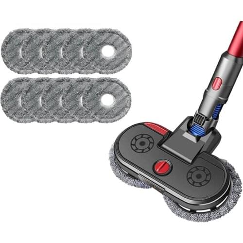 Electric Mist Mop Head with 10 Mopping Cloths for Dyson V7 V8 V10 V11 Vacuum Cleaner Accessories
