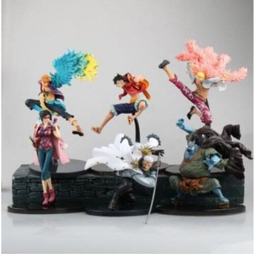 Bandai Sailing Pirates Battle on the Top 6 Luffy Xiaotang Phantasmal Smogda Siqi Boxed Figure Childrens Toy Model