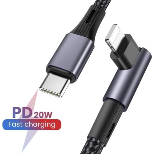 20W PD Cable for IPhone 12 11 3A Fast Charging USB C To Iphone Quick Charger 4.0 USB Cord Fast Transfer Data Cable For IOS 13 14