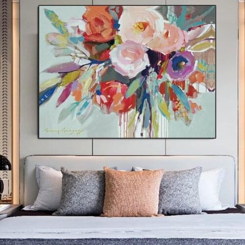 Canvas Paintings Flower Wall Art Poster Modern Nordic Pictures for Living Room Interior Decoration Frameless Prints