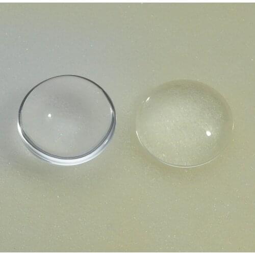 25mm 1 Inch Round Transparent Round Domed Magnifying Glass Cabochon Spacers Clear glass tiles cabochon for pendants DIY
