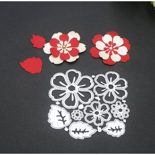 Petal Leaves Metal Cutting Dies Flowers Embossing Mold DIY Scrapbooking Album Paper Craft Knife Mould Cards Blade Punch Stencils
