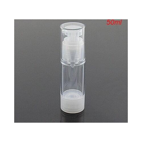 Hot 50ML clean airless bottle plastic lotion bottle vacuum bottle with airless pump Refillable Bottles CONTAINER FOR COSMETIC