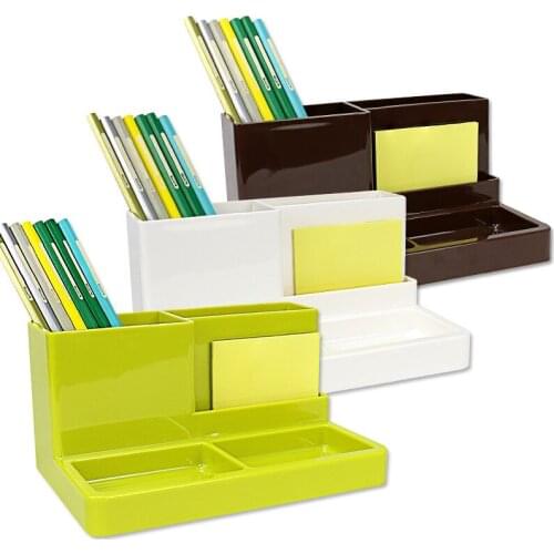 Multi-function Stationery PP Stationery for Desk Container s School Student Supply Organizer Storage Box Plastic Pen Holder