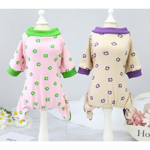 Dog Pajamas Overalls Pet Jumpsuit Small Dog Clothes Dropship Poodle Costumes Suit Chihuahua Apparel Yorkshire Pomeranian Pyjama