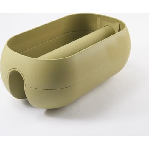 Simple Design Clourful Bamboo Fiber Planting Garden Large Outdoor Bigger Size Flower Pots