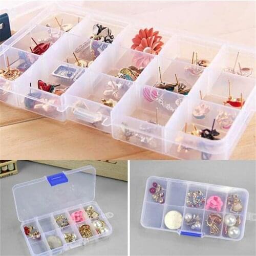 New Transparent And Detachable Environmental Protection Plastic Packaging Box DIY Nail Accessories Tool Box Jewelry Storage Boxs