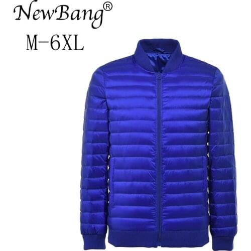 NewBang Plus 6XL 5XL Men Down Jacket Ultra Light Down Jacket Men Windbreaker Feather Parka Man Winter Large Size Outwear