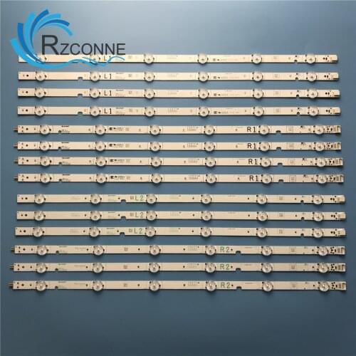 LED Backlight strip 6+6 lamps For Sharp PPMP V7.1 49 inch 6Series Pitch 84.9MM L1 R1 L2 R2