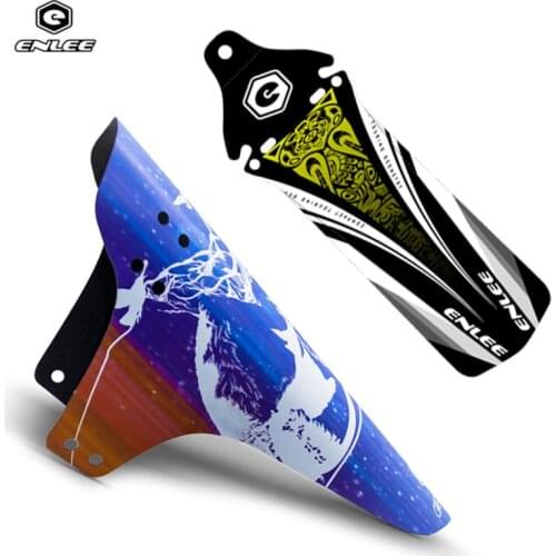 ENLEE MTB Bike Fender Bicycle Front Rear Mudguard Foldable Road Mountain Bike Fork Mud Guard Cycling Accessories