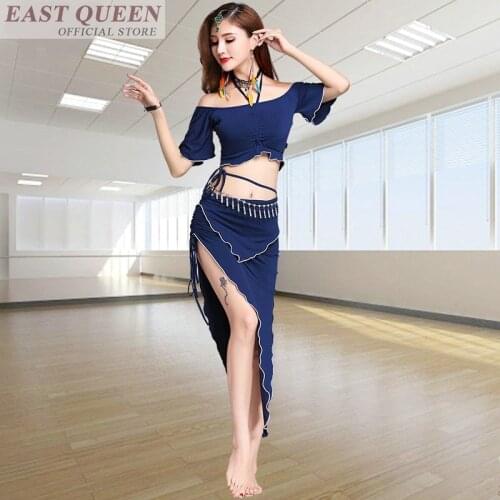 2018 New Style Women Belly Dance Dress Rehearsal New Spring Summer Performance Dress Adult Sexy Beginners Suit FF081 S