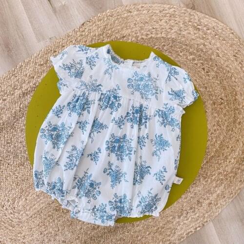 0-3 Years Baby Clothes Floral Romper Bodysuits Outfits Newborn Baby Clothes 021 New Summer Toddler Girls Clothes