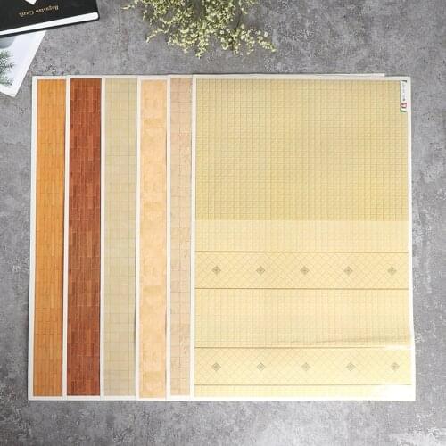 1:12 Dollhouse Mini Home Wall Paper Wall Stickers Murals Floor Stickers Decor