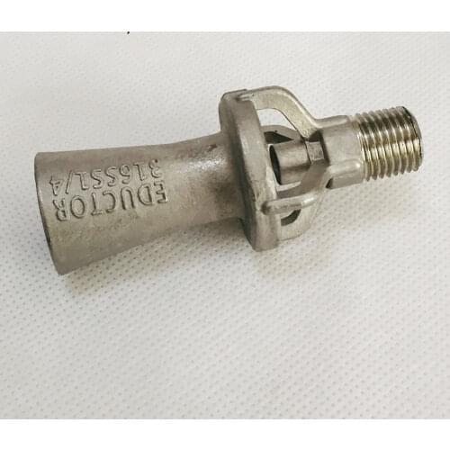 1/4" BSPT Stainless steel 316 eductor venturi nozzle,epoxy industrial mixed jet venturi nozzle
