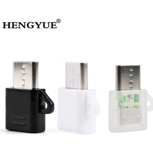 100pcs/lot USB 3.1 Type-C Adapter Type C Converter Connector Male to Micro USB Female