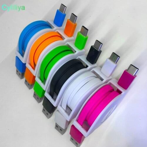 50pcs 2A High Speed Data Sync Charger Retractable USB-C Type C 3.1 Charging Cable Cord BAB