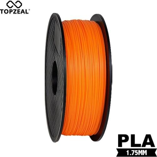 TOPZEAL PLA Orange Color 3D Printer Filament 1KG 2.2LBS 1.75mm PLA Plastic Materials for RepRap