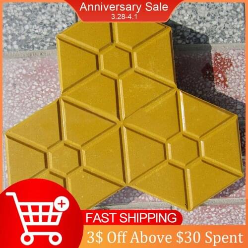 Pavement Mold DIY Road Path Square Garden Paving Brick Tile Concrete Mould for Household Gardeing Courtyard Path design Molds