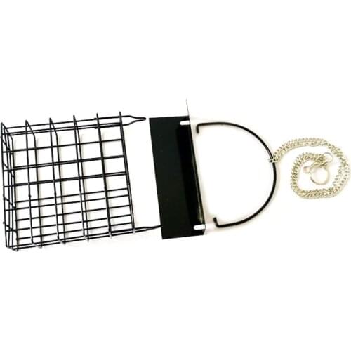 Chicken Feeder Basket Chicks Foraging Toy Metal Hanging Birdfeeders Bird Feeding Device for Small Parakeets Cockatiels