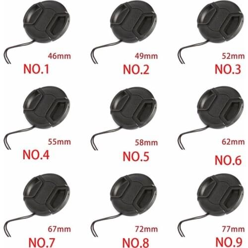 Lens Cap for Canon Nikon Sony 40.5 43 46 49 52 55 58 62 67 72 77 82mm Camera Lens Cap Holder Cover Hasselblad