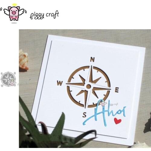 Piggy Craft metal cutting dies cut die mold New Nautical compass Scrapbook paper craft knife mould blade punch stencils dies
