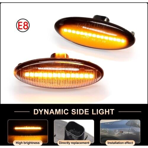 Blinker Dynamic LED Turn Signal Side Light Sequential Flashing Marker Lamp For Toyota Yaris COROLLA Auris Mk1 E15 RAV4 Mk3