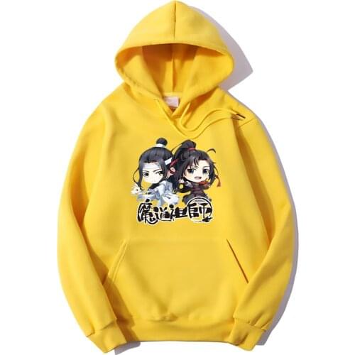 Fashion Spring Women Hoodie Mo Dao Zu Shi Sweatshirt Hoodies Anime Long-Sleeved White Color Tops Harajuku Men Kawaii Streetwear
