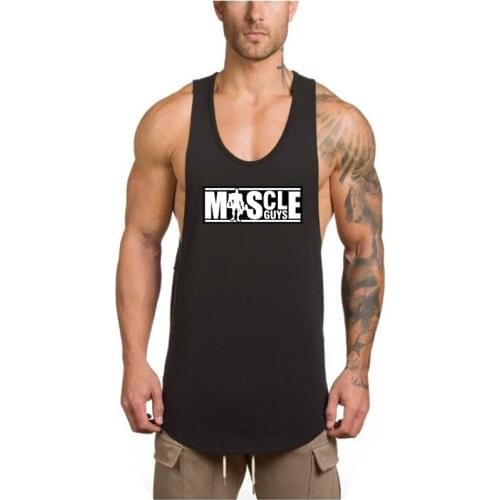 New Brand Gym Musculation Mens Tank Top Workout Cotton Clothing Bodybuilding Fitness Singlets Vest Muscle Sport Sleeveless Shirt