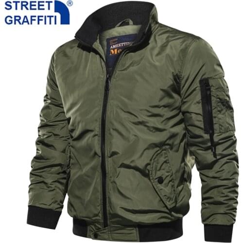 Men New Fashion Windproof Cotton Jacket Coat Men 2021 Spring Autumn Bomber Jackets Mens Casual Outdoor Hiking Army Jacket Men