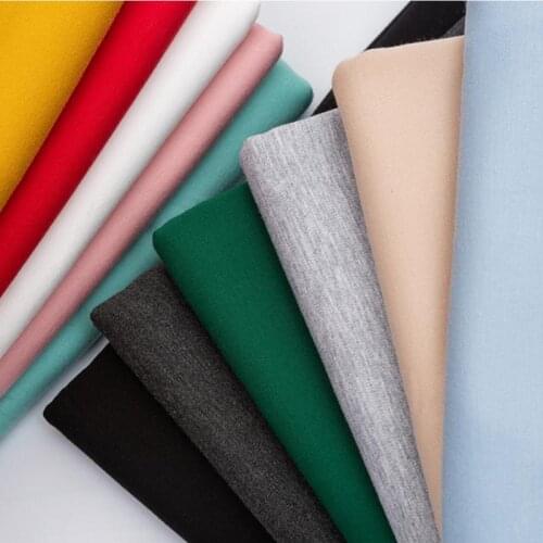 Soft 4-Way-Stretch Nylon-Cotton Knitting Ponte Fabric Rome Cloth for Dress,Shirts Black White Grey Green Red Blue by the meter