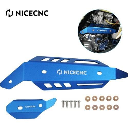 NiceCNC ATV Mid Pipe Heat Shield Cover Guard Protector for Yamaha Raptor 700 700R SE SPECIAL YFM700 YFM700R 2015-2021 Aluminum