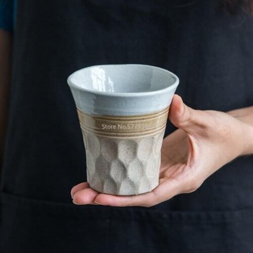 NEW Japanese Style Ceramic Tea Cup Soup Couple Mug Teacup Creative Ceramic Coffee Cups Water Drinking Cup