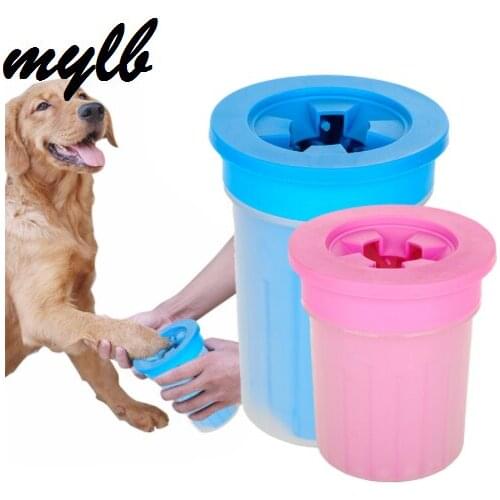 Mylb Pet Cats Cleaner Dogs Foot Clean Cup For Dogs Cats Cleaning Tool Plastic Washing Brush Paw Washer Pet Accessories for Dog