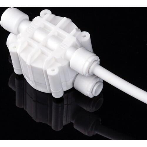 Fit 1/4" OD Tube Auto Shut Off 4 Way Valve Quick Fitting Connection Aquarium RO Water Filter Reverse Osmosis System