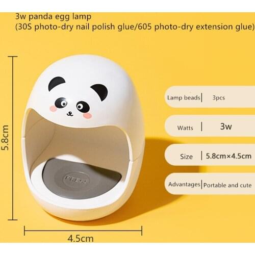 Mini Portable Led UV Nail Dryer Lamp Egg Shape Single Nail Gel Polish Machine Nail Lamp