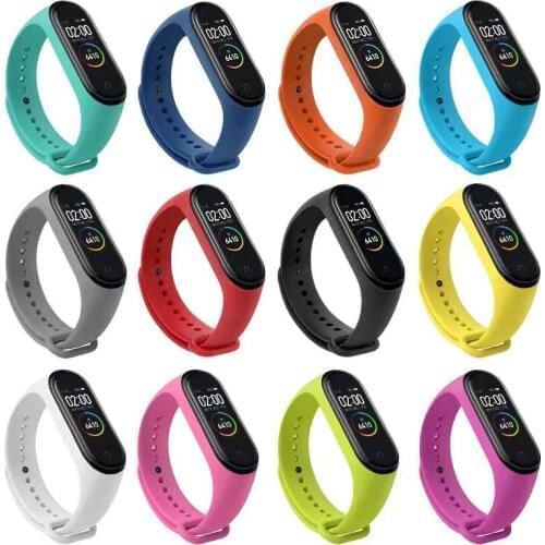 New Smart Accessories For Wristband Candy Color Watchband Bracelet For Xiaomi Mi Band6 Soft Silicone Watch Strap For Sports